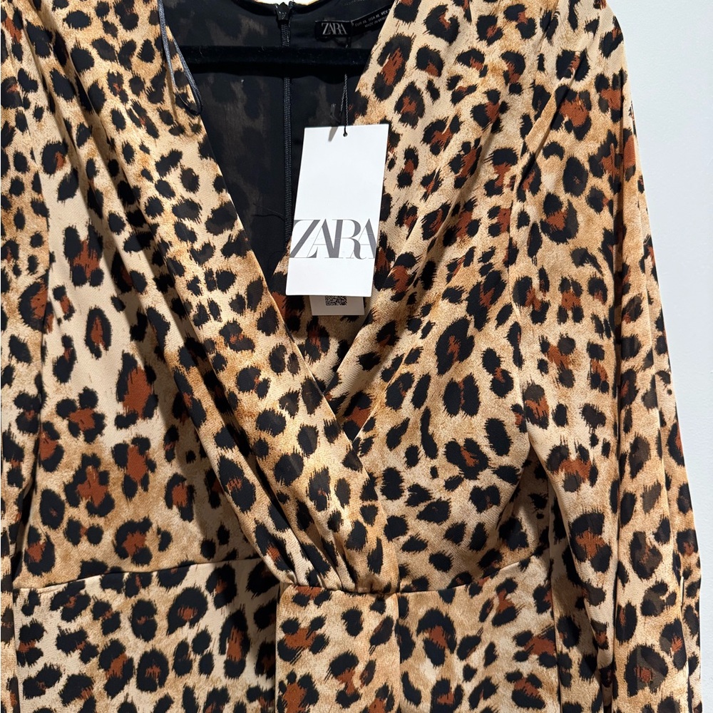 Zara Leopard Print Maxi Dress - Picture 4 of 6